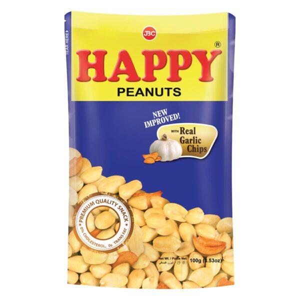 Happy Peanuts Garlic Flavour 100g